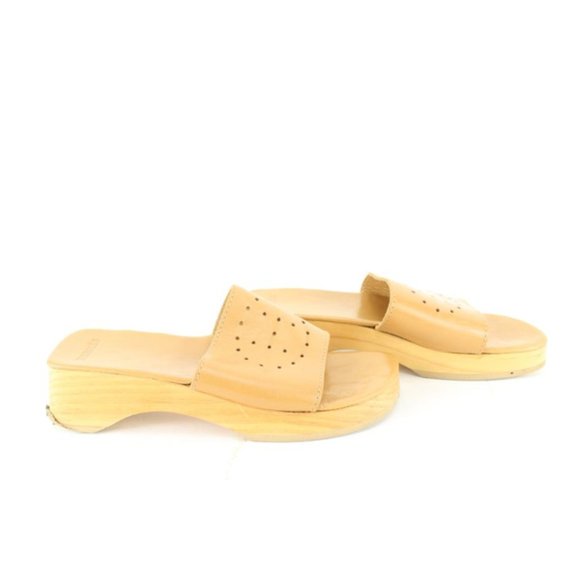 Hermès Women's Size 35 Evelyne Leather Clog Sandal Slides 51h628s - Picture 6 of 12